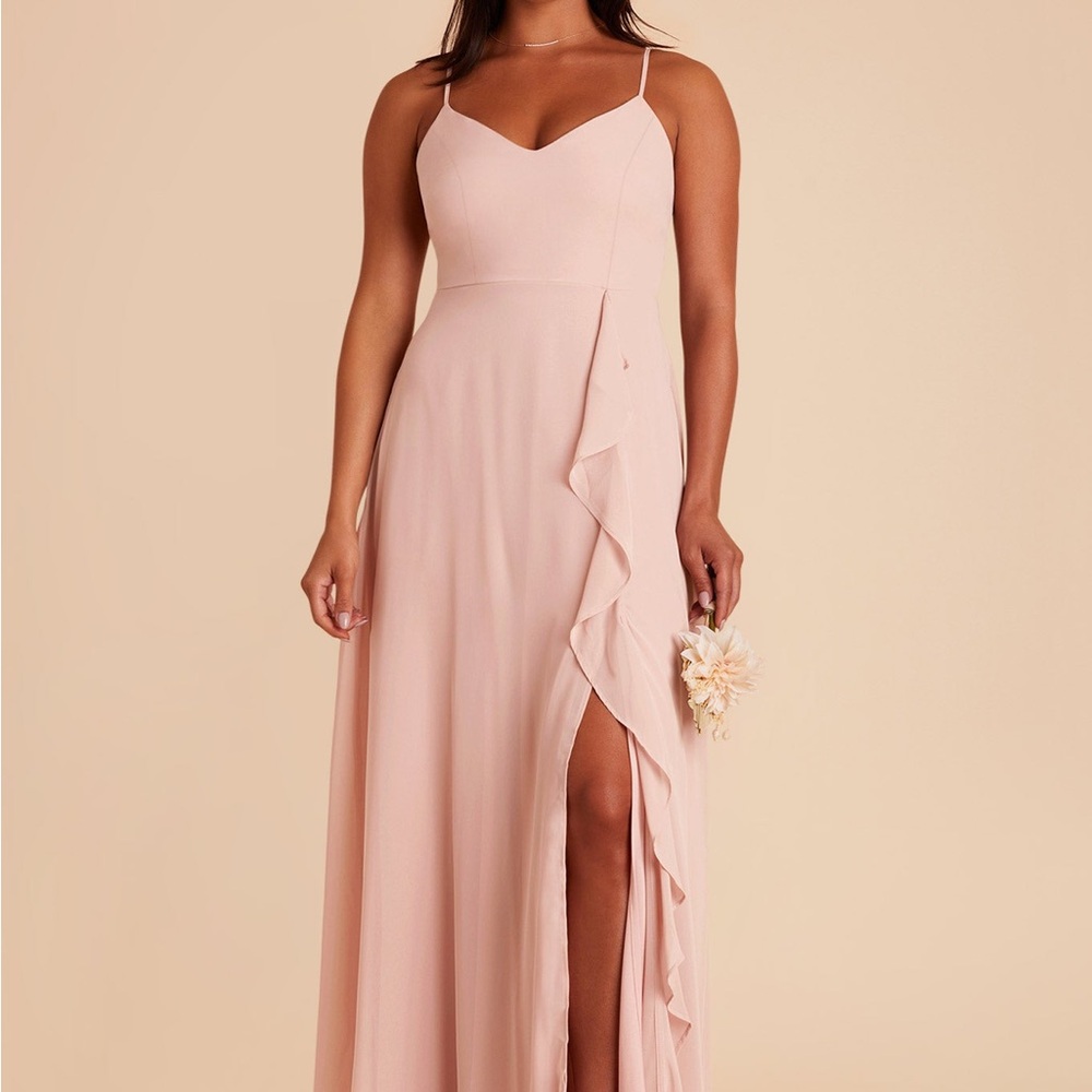 Birdy Grey Theresa Dress Chiffon Blush Pink